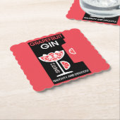 ピンクジン ペーパーコースター (アングル)