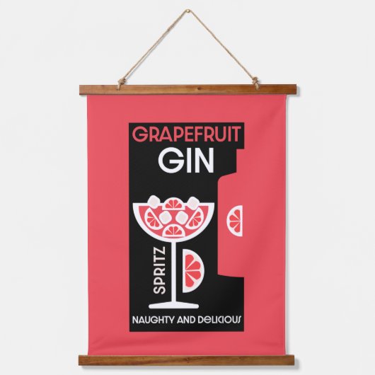 ピンクジン 吊り下げ型タペストリー (正面)