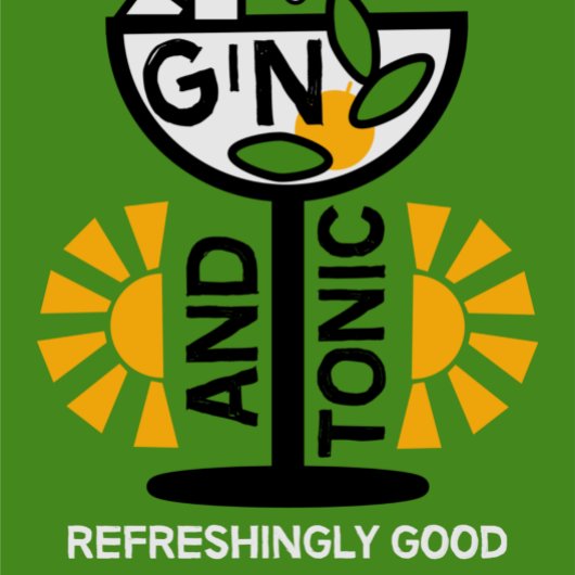 ピンクジン 縁ありカクテルナプキン