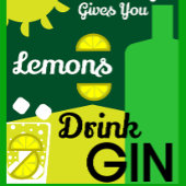 ピンクジン 縁ありカクテルナプキン