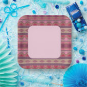 ピンクスでブルゴーニュ ペーパープレート (パーティー)