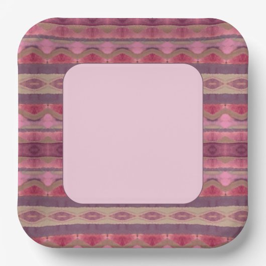 ピンクスでブルゴーニュ ペーパープレート (正面)