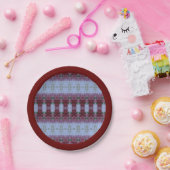 ピンクスとブルゴーニュ ペーパープレート (パーティー)