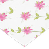 ピンクスとライムグリーン ショートテーブルランナー (コーナー)