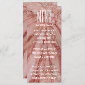 ピンクスとラベ結婚ンダーで素敵なのメニューカード メニュー (正面/裏面)