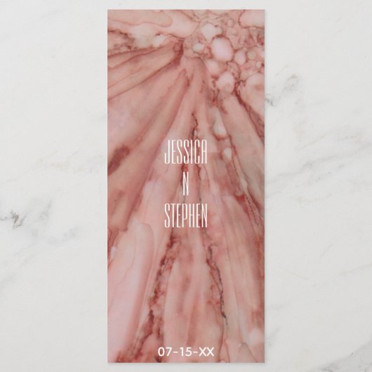 ピンクスとラベ結婚ンダーで素敵なのメニューカード メニュー (裏面)