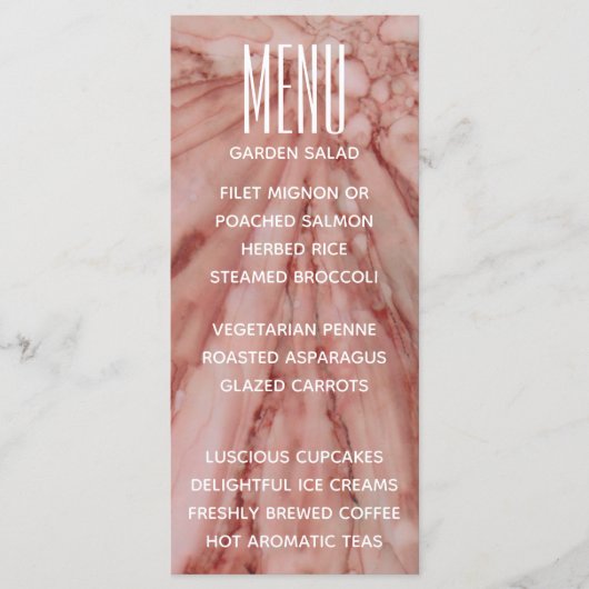 ピンクスとラベ結婚ンダーで素敵なのメニューカード メニュー (正面)