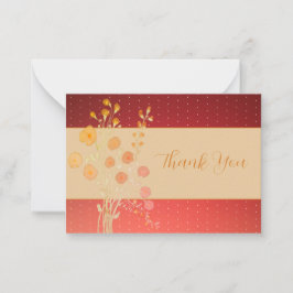 ピンクスと錆びた茶色 ノートカード