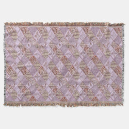 ピンクスのダイヤモンドデザイン スローブランケット