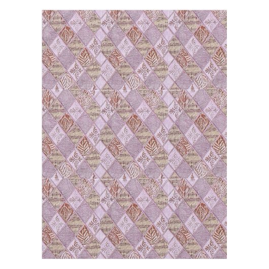 ピンクスのダイヤモンドデザイン テーブルクロス (正面)