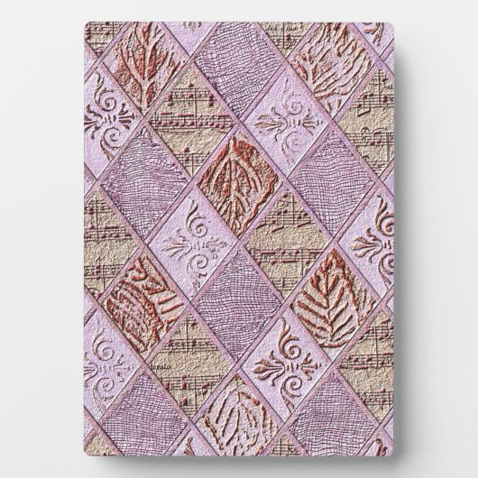 ピンクスのダイヤモンドデザイン フォトプラーク (正面)