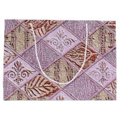 ピンクスのダイヤモンドデザイン ラージペーパーバッグ (裏面)