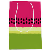 ピンクスイカスライス抱き枕 ミディアムペーパーバッグ (正面)