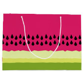 ピンクスイカスライス抱き枕 ラージペーパーバッグ (裏面)