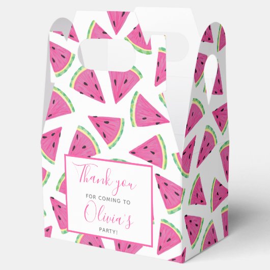 ピンクスイカ誕生日パーティーありがとう フェイバーボックス (オープン)