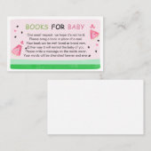 ピンクスイカ赤ちゃんシャワーベビー 名刺 (正面/裏面)