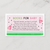 ピンクスイカ赤ちゃんシャワーベビー 名刺 (正面)