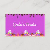 ピンクスイーツアンドトリーツキャンディ名刺 名刺 (裏面)