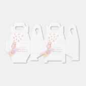 ピンクスイートシャンパンヴァレンティーヌベビーシャワー フェイバーボックス (折り畳みなし)