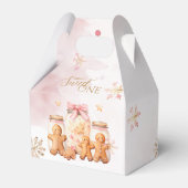 ピンクスイートジンジャーブレッドクリスマスガール誕生日 フェイバーボックス (裏面サイド)