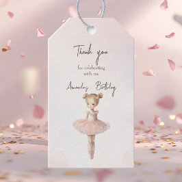 ピンクスイートバレリナギフトラベル ギフトタグ