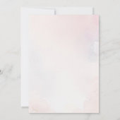 ピンクスイートバレリーナ誕生日 招待状 (裏面)