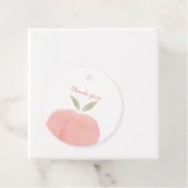 ピンクスイートリトルピーチラウンドメッセージカード フェイバータグ (インサイチュ)