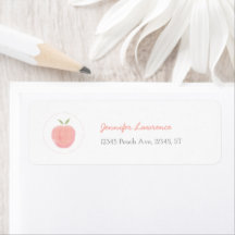 ピンクスイートリトルピーチ差出人住所ラベル