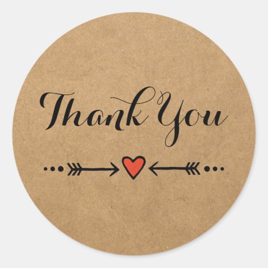 ピンクスウィートアーツ&アローズ素朴ありがとう ラウンドシール (正面)