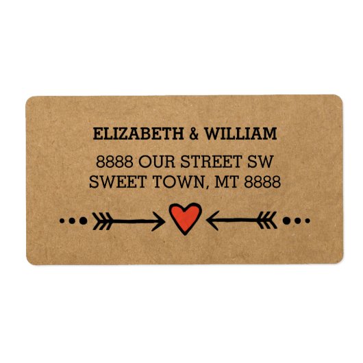 ピンクスウィートアーツ&アローズ素朴カントリースタイル ラベル (正面)