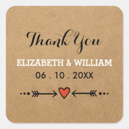 ピンクスウィートアーツ&アローズ結婚スクエア スクエアシール