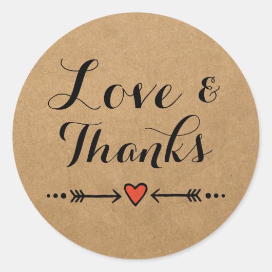 ピンクスウィートアー結婚ツ&アローズの愛感謝してい&愛 ラウンドシール (正面)