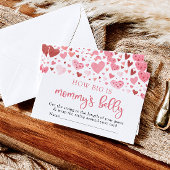 ピンクスウィートバレンタインデーハートゲーム 招待状