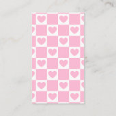 ピンクスウィートバレンタインデーベビー エンクロージャーカード (裏面)