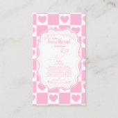 ピンクスウィートバレンタインデーベビー エンクロージャーカード (正面)