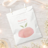 ピンクスウィートリトルピーチフープバッグ フェイバーバッグ (クリップ留めされた状態)