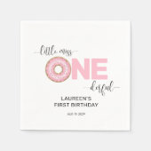 ピンクスウィート恋しく思リトル1歳 スタンダードカクテルナプキン (正面)