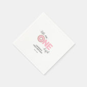 ピンクスウィート恋しく思リトル1歳 スタンダードカクテルナプキン (角)