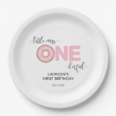 ピンクスウィート恋しく思リトル1歳 ペーパープレート (正面)