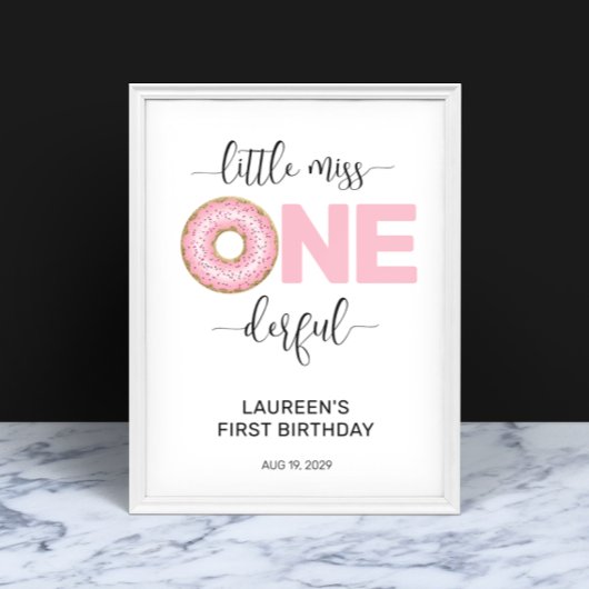 ピンクスウィート恋しく思リトル1歳 ポスター