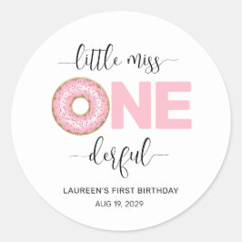 ピンクスウィート恋しく思リトル1歳 ラウンドシール