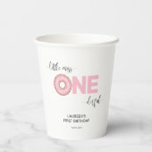 ピンクスウィート恋しく思リトル1歳 紙コップ (裏面)