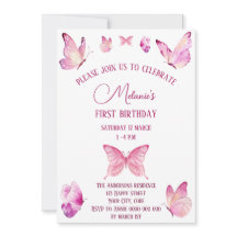 ピンクスウィート蝶シンプル々