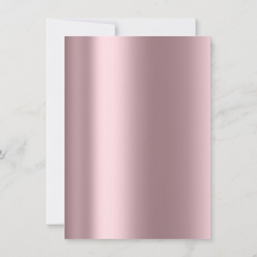 ピンクスウィート16ブライダルシルバーグレーバラマウヴ 招待状 (裏面)