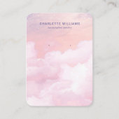 ピンクスカイクラウドカスタムジュエリー表示カード 名刺 (正面)