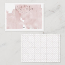 ピンクスカイクラウド9ガールベビーシャワーアドバイス エンクロージャーカード