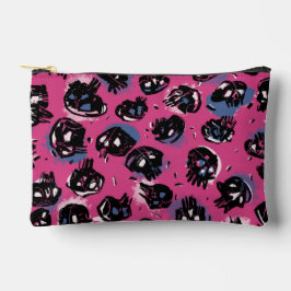 ピンクスカルエモアクセサリーバッグ&財布 アクセサリーポーチ