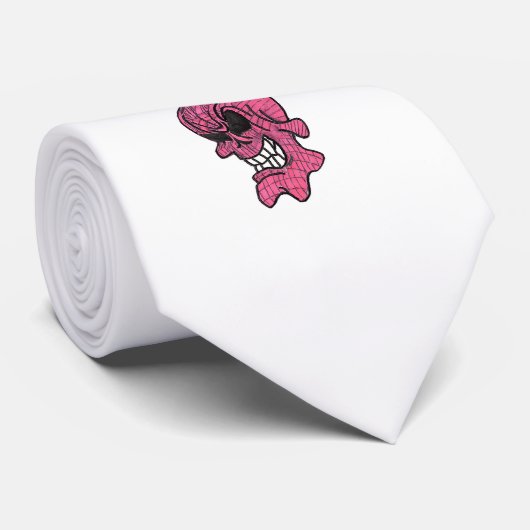ピンクスカルネクタイ ネクタイ (ロール)
