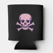 ピンクスカルブラック缶クーラー2面 缶クーラー (裏面)