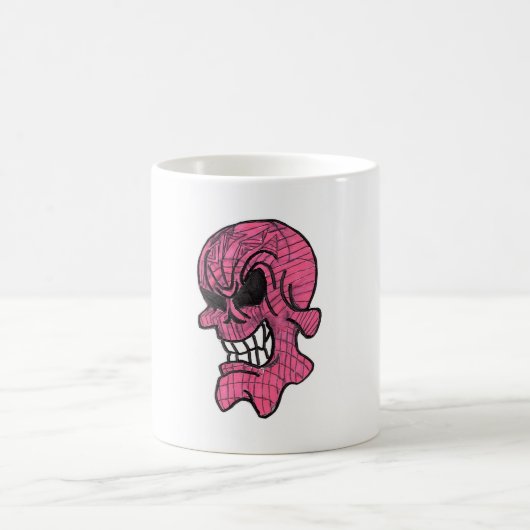 ピンクスカルマグ コーヒーマグカップ (中央)